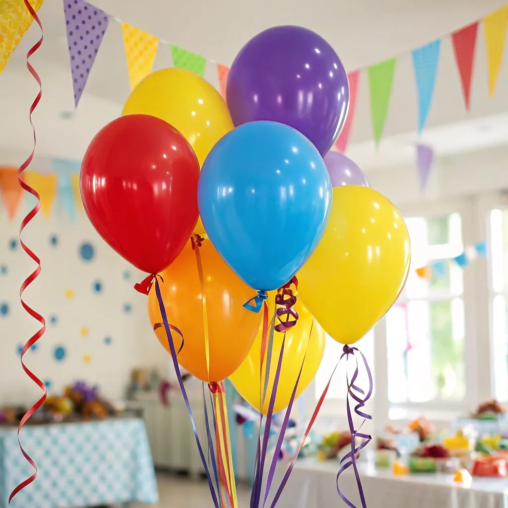 Colorful balloons for kids party